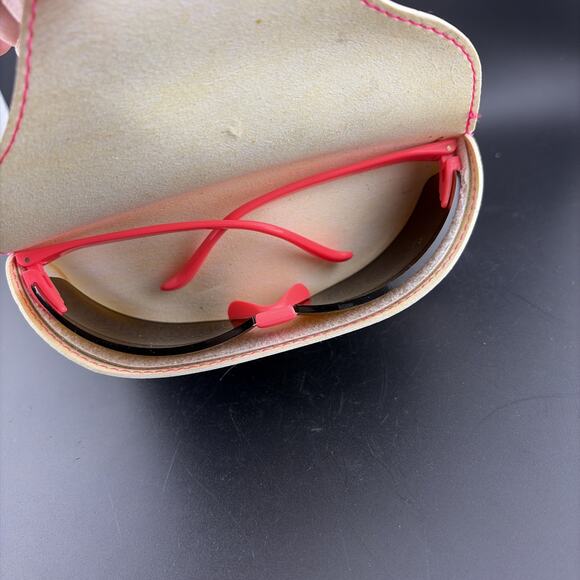 Vintage BOLLE "CONTOUR" sunglasses - France 80's - Black/Pink - Large w Case - Picture 11 of 11